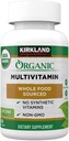 KIRKLAND Firma USDA Multivitamina orgánica, 80 Tabletas caladas
