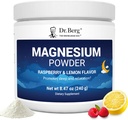 Dr. Berg Magnesium Powder Glycinate para el sueño, la relajación, el alivio del estrés - Ahora incluye la vitamina D3 " Zinc - Delicious Raspberry & Lemon Flavor (50 Servings) Polvo de magnesio - Polvo de bebida de magnesio