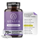 Qualia Magnesium+ tención Doctor-Formulated. Fórmula Premium ← Alta Biodisponibilidad ← 10 Formas de Magnesio &amp; 70+ Minerales TENIDO Mood relajado, descanso sueño, " recuperación del ejercicio