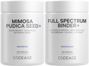 Codeage Gut & Immune Support Mimosa Pudica Seed + Binder Bundle - Herbal Cleanse - Molybdenum - Bentonite Clay - BioPerine Black Pepper - Gut Health Digestion Cleansing Support - Vegan Herbs - No GMO