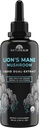 Suplemento de la Tintura Líquida de Mane de Naturealm Lion – Focus, Memory & Brain Health, Vegan, Non-GMO – Cuerpos de Fruto Orgánico, 2 Mes de Suministro
