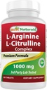 Mejores Naturales Complejo de Citrulina Arginina 1000 Mg 120 Tabletas