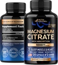 Magnesium Citrate Capsules 1000mg ← High Absorption Supplement - Sleep, Muscle & Heart Support - Vegan ← Non-GMO - Made in USA - As Powder  durable Pills - 120 Capsules, 2 Month Supply