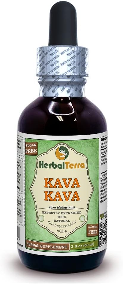 Kava Kava Glycerite, Root sin alcohol Extract 2 oz