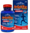 21st Century Arthri-Flex Advantage Plus Vitamin D3 Joint Support Supplement (120 Tablets), Glucosamine, Condroitina, MSM & Hyaluronic Acid, Non-GMO, Gluten-Free, No Añadido levadura o sabores artificiales