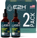 E2H Iodo líquido vegano - Soporte para tiroides y función cognitiva - Boost Your Metabolism and Energy Levels - Vegan - Non-GMO (2 Botellas)