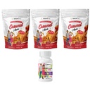 BariatricPal 90-Day Bariatric Vitamin Bundle (Multivitamin ONE 1 por día! Cápsula con 45 mg de hierro y calcio Citratos suaves 500 mg con Probióticos - Manzana Caramel)