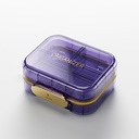 Bexeen Medicine Pill Organizer Travel Cute Pill Container Small Pill Box for Purse Mini Pill Case Portable Vitamin Holder Organizador Compacto Tamaño del viaje Medicamento Farmacia de bolsillo diario para suplemento