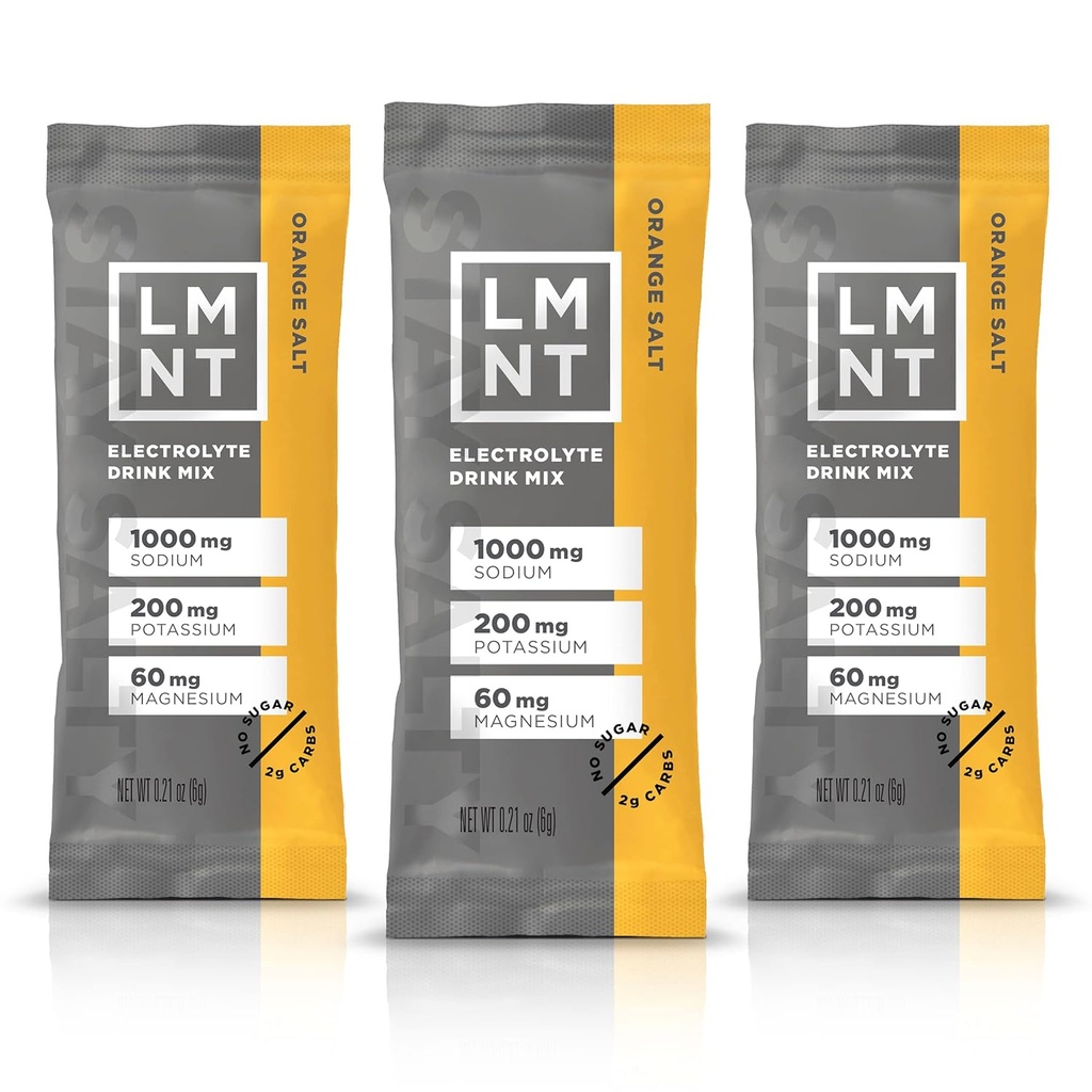 LMNT Keto Electrolyte Powder Packets Anterior Paleo Hydration Powder Tortura No Sugar, No Artificial Ingredients ← Orange Salt ← 30 Stick Packs