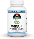 Fuente Naturals Vegan Omega-3, EPA-DHA no-Fish, para el corazón y la salud cerebral* 300 mg - 60 Vegan Softfgels
