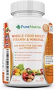 MultiVitamin y Minerales con Enzimas Probióticas - 120 Multivitaminas para Mujeres y Hombres - Empaquetado con Ingredientes WholeFood y Herbal - Potentes Antioxidantes para Apoyo Digestivo