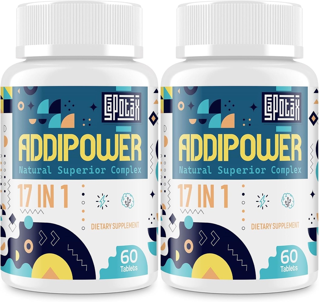 Suplemento cerebral 17-en-1 con extractos herbarios, vitaminas y ácidos aminoácidos (120 tablas)