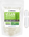XPRS Nutra Size 00 Empty Capsules - 100 Cuentas Clear Empty Vegan Capsules - Vegetarian Empty Pills - DIY Vegetal Capsule Filling- Veggie Pill Caps