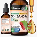 BIO KRAUTER Schisandra Berry Drops - Natural Schisandra Suplemento para Mood Support - Alcohol & Sugar Free Extract - 2 Fl.Oz.