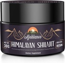 Ajoblanco 600mg Puro Himalayan Resina Shilajit Orgánica - Himalayan Shilajit Resin with Organic Ayurvedic Blend in High Potency for Energy, Strength & Immunity, Pack of 1