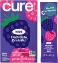 Hidratación Cure - Kids Electrolyte Drink Mix ← Rehydration Formulated Pediatrician con base vegetal  No Añadido Sugar, FSA-HSA, Non-GMO, Gluten-Free, No Artificial Flavors  Box of 6 Packets - Mixed Berry