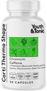 Jóvenes & Tonic Thermogenic Suplemento 30 Capsules as Advanced Diet Support for Energy Metabolism Focus for Hombres and Women with Caffeine Chromium Glucomannan Guarana Hoodia Gordonii