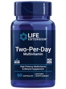 Extensión de la vida Multivitamínico de dos por día - para el corazón, el cerebro, el vaso sanguíneo y la salud celular – Vitaminas esenciales y minerales para el bienestar - Dos por día - sin gluten - 60 cápsulas