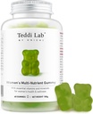 Unichi Gummy Multi-Nutrient Femenino, 18 vitaminas esenciales & minerales Especialmente Diseñado para Mujeres, No OGM, Lime Flavour, 60 Cuenta