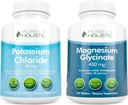Potasio Chloride 99mg + Magnesio Glycinate 400mg - 365 + 270 Tablets - Vegetarian Bundle - Made in USA