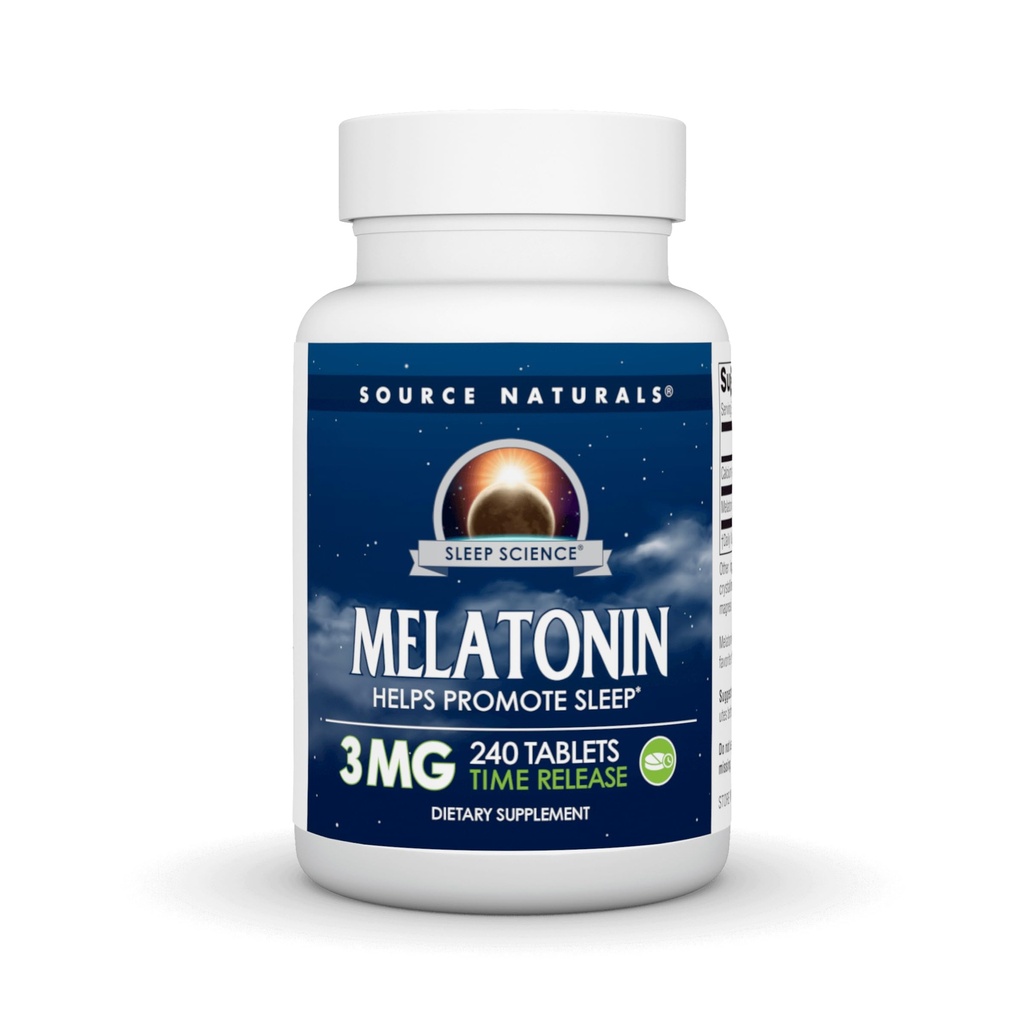 Fuente Naturals Time Released Melatonin 3 mg - 240 Time Release Tablets