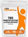 BulkSupplements.com TMG Powder - Trimetilglicina como Betaine Anhydrous, TMG Suplemento - Sin sabor, 1,5g por Serving, 100g (3,5 oz) (Pack of 1)
