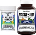 FarmHaven Magnesium Glycinate & Malate Complex y 60 Billion CFU Probiotic