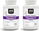 365 por Mercado Integral de Alimentos, Vitamina C 500Mg, 250 Tabletas (Pack de 2)