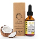 D3 + K2 gotas líquidas con MK-4 &amp; MK-7 –No-GMO, sin gluten, sin azúcar, fácil absorción, radio líquido para adultos de niños - 2 Fl Oz/60 ml, 240 Day Supply