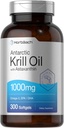 Horbäach Antártico Krill Oil 1000mg Softgels tención 300 Conde  durable Omega 3 Suplementos con Astaxanthin, EPA, DHA ← Non-GMO, Gluten Free