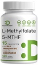 DEAL SUPPLEMENT L-Methylfolate 15 mg Por Serving, 120 Coconut Oil Softgels  3-in-1 with Active 5-MTHF Methylated Vitamin B9, B6 &amp; Methylated B12 ← Active Folate Supplement ← Non-GMO, Gluten Free