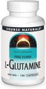 Fuente Naturales L-Glutamina - Forma libre Aminoácidos que apoya la energía metabólica - 100 cápsulas