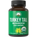 Peak Performance Organic Turkey Tail Capsules - USA Grown Made with Real Turkey Tail Mushroom. Apoyo al sistema inmunitario Suplementos de baño naturalmente cosechados para la inmunidad. Extracto de suplemento vegano