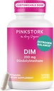 Pink Stork DIM Supplement for Women - Estrogen and Hormone Balance for Menopause, Perimenopause & PMS - DIM 200 mg Plus BioPerine for Mood Support - 60 Day Supply