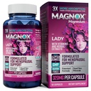 MAGNOX Lady Magnesium Suplemento TENIDO Menopause y PMS Apoyo Suplemento para Mujeres TENIDO Complejo de Magnesio con Vitaminas B6, B1, B12, D, Zinc ANTE High-Absorption Mar Muerto Magnesio Orgánico