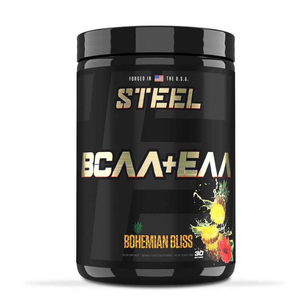 Suplementos de acero ← High Performance BCAA EAA Powder ← Promueve el crecimiento del músculo magro y la resistencia del entrenamiento TENIDO 2:1 Ratio para recuperar el músculo más rápido 30 Servimientos. (Bliss bohemios)