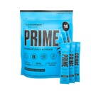 PRIME HYDRATION+ Sticks Blue Raspberry ← Hydration Powder Single Serve Sticks ← Electrolyte Powder On The Go ⋅ 250mg BCAAs, B Vitaminas, Antioxidantes TEN Low Sugar TEN Caffeine-Free TEN Vegan TEN 16 Sticks