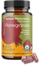 Herb Pharm USDA Organic Pomegranate Capsules for Heart Health Support ¦ Antioxidant Activity Support & Heart Health Supplement Certified Organic Pomegranate Extract ← 60 Vegan Capsules 30 Day Supply*