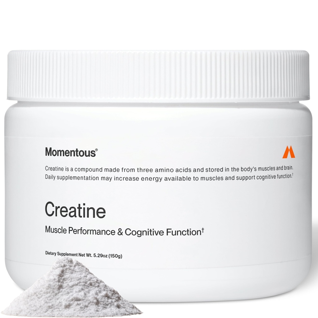 Polvo de Monohidrato de Creatina Momento - Polvo de Creatina - Apoyos Fuerza, Lean Muscle, " Recuperación para Mujeres Hombres - NSF Certificado para Deporte - 5 g por Serving - 30 Servimientos