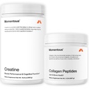Polvo de Monohidrato de Cretina Momento &amp; Peptides de Colágeno de Grass - Soportes Fuerza, Lean Muscle, " Recuperación - FORTIGEL " Vitamina C para el cabello, la piel, las uñas, " Asistencia sanitaria conjunta