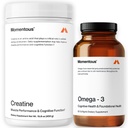 Momentous Creatine Monohydrate Powder " Omega-3 Fish Oil 1,600 mg - Daily Omega-3 Suplemento para EPA " DHA -Apoyos Fuerza, Lean Muscle, Recuperación, " Joint Health - NSF Certificado para el deporte