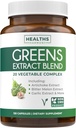 Super Greens Antioxidants Superfoods 2250mg Suplemento - 20 Ingredientes con Sprouts, Mushrooms, Roots, Ajo, Melón de Bitter, Artichoke, Celery Seed, Pimienta de Cayena, Alfalfa NON GMO - 120 cápsulas