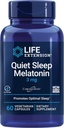 Extensión de la vida Melatonina de sueño silenciosa – Suplemento de Melatonina de liberación inmediata con vitamina C, B12 e Inositol – Para el descanso & equilibrio hormonal - Gluten-Free, Non-GMO – 60 cápsulas