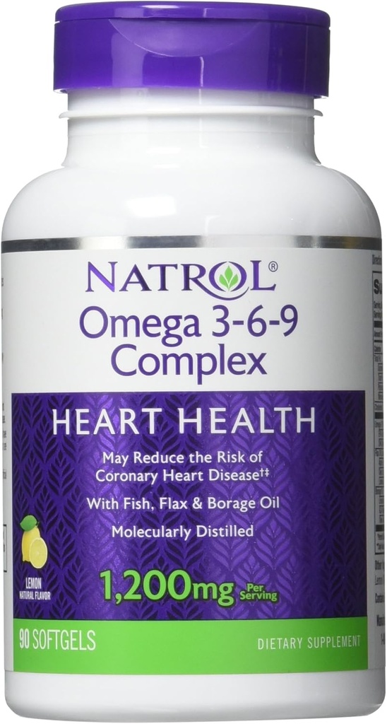 Natrol - Complejo Omega 3-6-9, 90 softgels