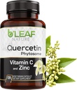 Fitoma de quercetina, 120 cápsulas – 1000 mg de alta absorción Quercetina con vitamina C y zinc – No GMO Suplemento Vegetariano de Quercetina para Immune, Energía, Cerebro y Apoyo Estacional