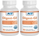 Digest-GI Digestive Enzyme - (90 x 2) Vegetarian Capsules-Digestión y Bloating Relief for Women and Men