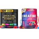 Cretina Monohydrate Gummies para Hombres &amp; Mujeres, 9000MG Creatine Gummies Sugar Gratis -BCAA 2:1, B12 B6 para Fuerza Boost, Focus &amp; Endurance, Vegan, No GMO