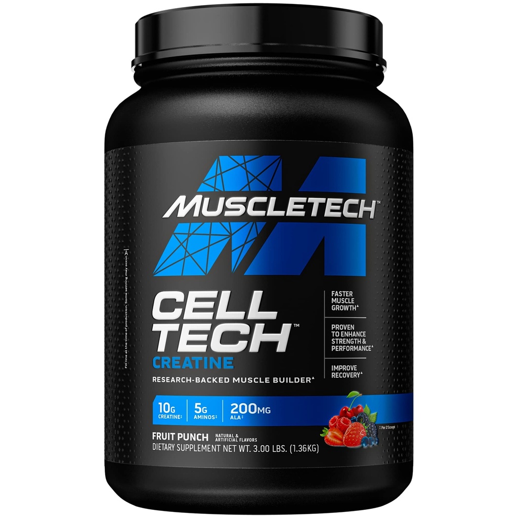 MuscleTech Cell-Tech Creatine Powder Bundle ← Muscle Builder " Post Workout Recovery Bebida para Hombres " Las mujeres viven 6 libras y 3 libras
