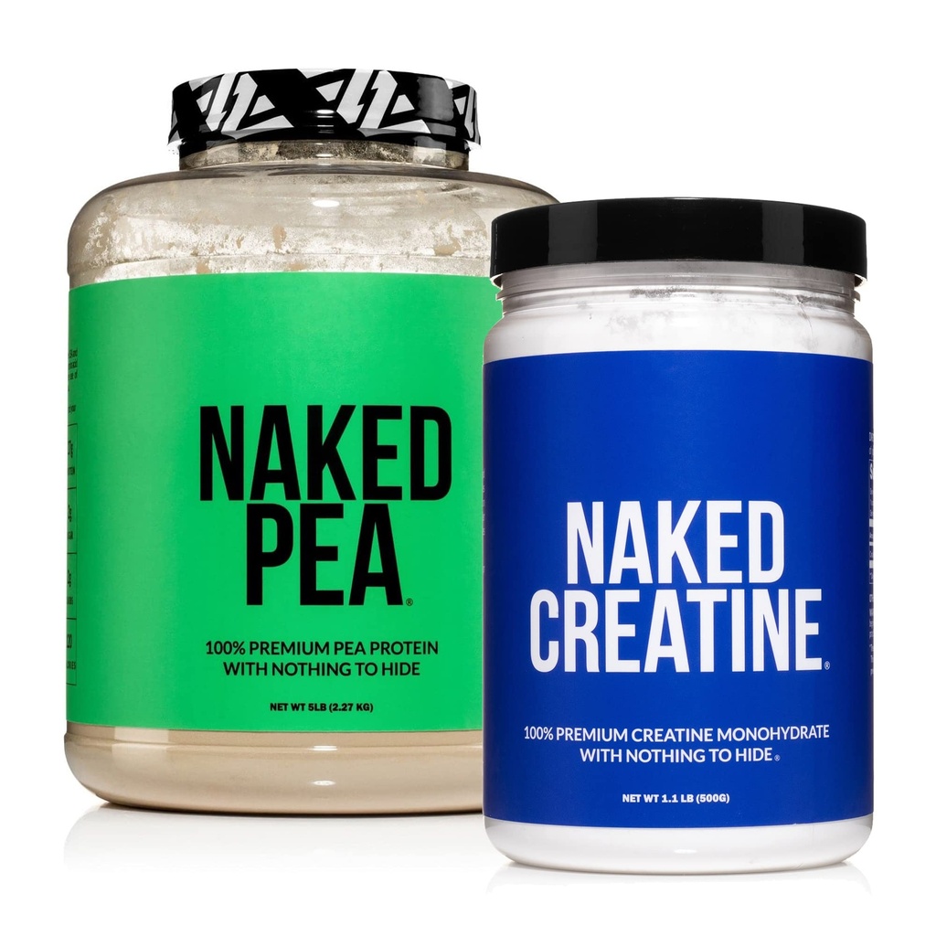 Crecimiento y recuperación del musculo vegano NAKED Creatina y 5LB Pía desenflavorada