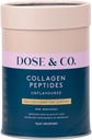 DOSE ' CO. Peptides de colágeno puro para el cabello, uñas de piel, desflavorado - 10oz suplemento de polvo